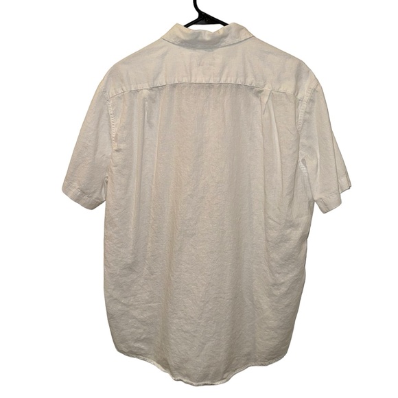 Men’s White/Off White Collared Short Sleeve Lightweight Polo Shirt. Size Large. - Picture 6 of 8
